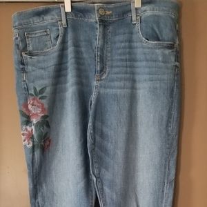 Loft modern skinny floral denim